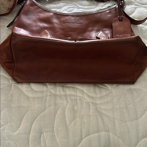Dooney & Bourke Brown Leather Shoulder Bag - Picture 4 of 6